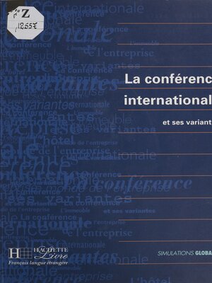 cover image of La Conférence internationale et ses variantes